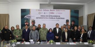 Gobiernos de Tlaxcala, Puebla y Fuerzas Armadas sostienen mesa de inteligencia interestatal