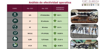 En Tabasco, durante marzo pasdo fueron detenidos 178 generadores de violencia